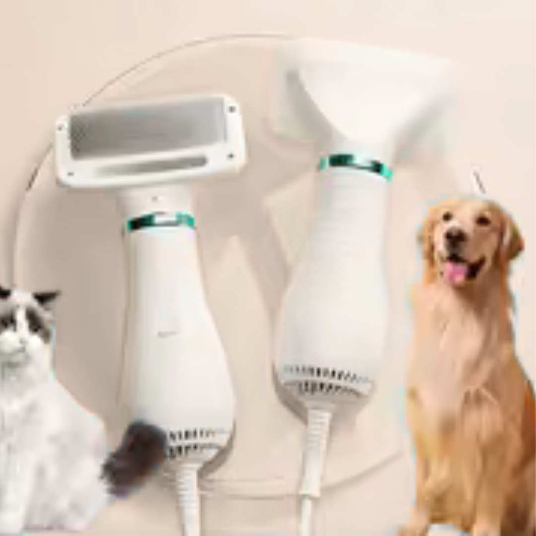 Cepillo Y Secador De Mascotas 2 En 1 PuffPet™