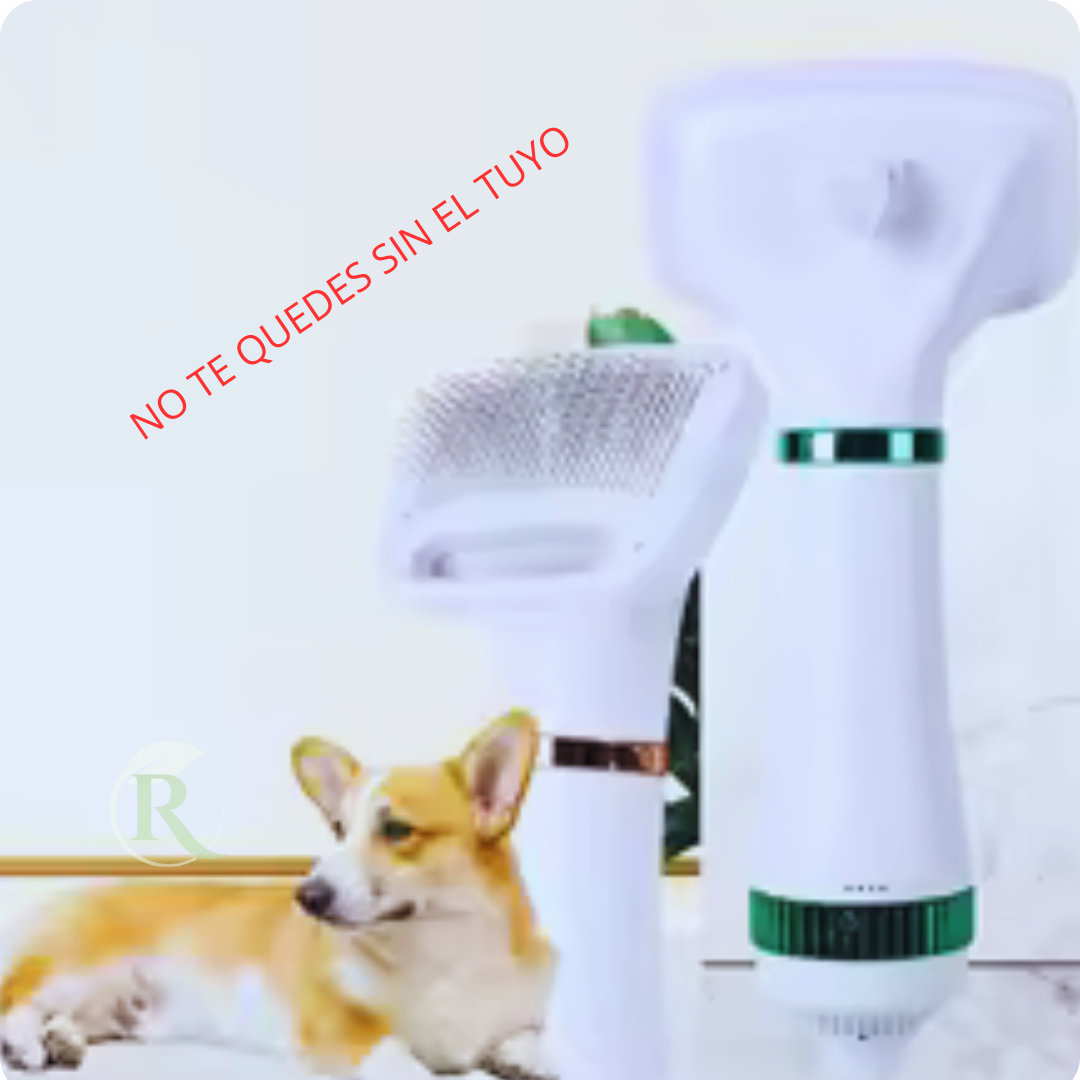 Cepillo Y Secador De Mascotas 2 En 1 PuffPet™